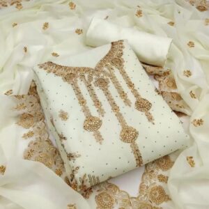 Embroidary Georjet Three Piece