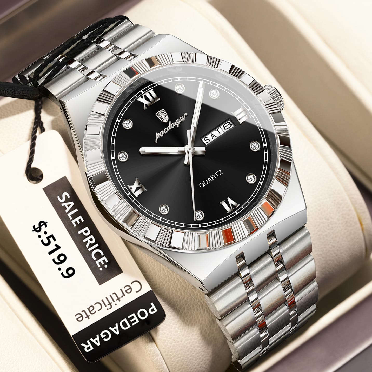 Luminous Quartz Men's Watch - Image 4